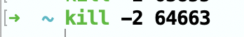 kill -2 64663